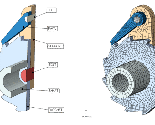 Impact-analysis-of-a-pawl-ratchet-device