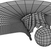 Rigid-projectile-impacting-eroding-plate