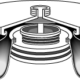 Laminated composite shells buckling of a cylindrical panel with a circular hole