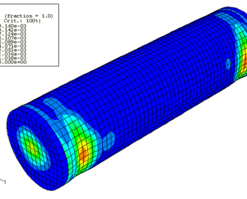 Response-of-a-submerged-cylinder-to-an-underwater-explosion-shock-wave