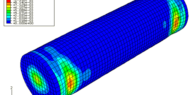 Response-of-a-submerged-cylinder-to-an-underwater-explosion-shock-wave